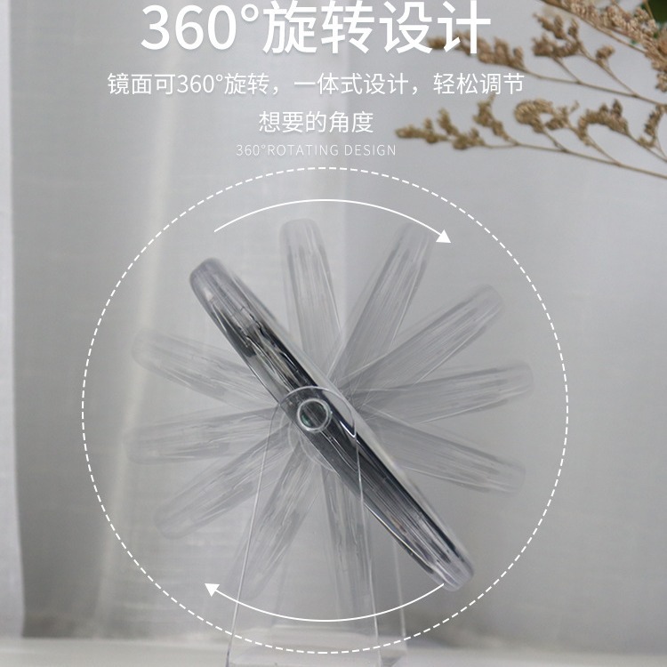 Venta directa de fábrica espejo de maquillaje de moda espejo de acrílico de doble cara espejo de belleza redondo