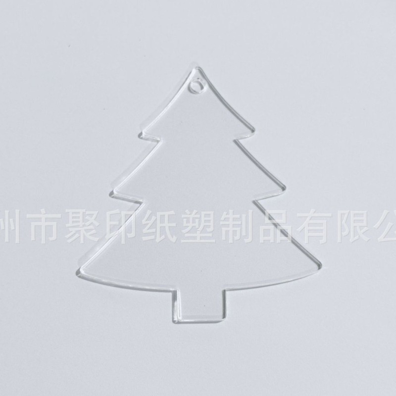 亚克力透明空白片圣诞树DIY节日挂饰派对氛围装饰品跨境挂件雪花|undefined
