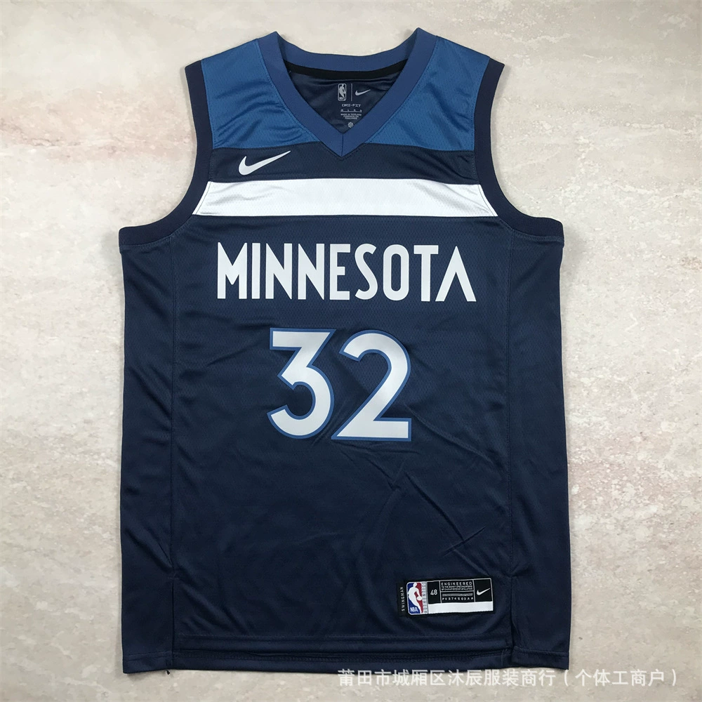 Горячее прессование американская баскетбольная форма Knicks Timberwolves Lakers Clippers Edwards Westbrook Russell спортивная майка