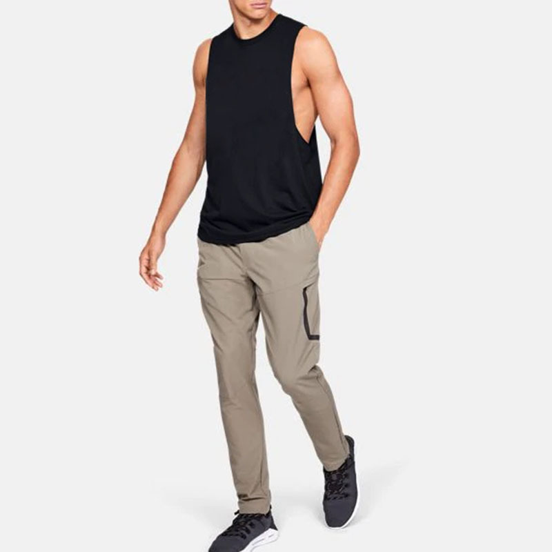 Men's Running Vest - Quick-Dry Athletic Tank Top | Breathable Marathon Workout Shirt (Black/Neon Green/Gray)_voghion.com