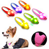 LED silicone glowing pet dog pendants with collar pull rope can have a large number of stocks with stocks