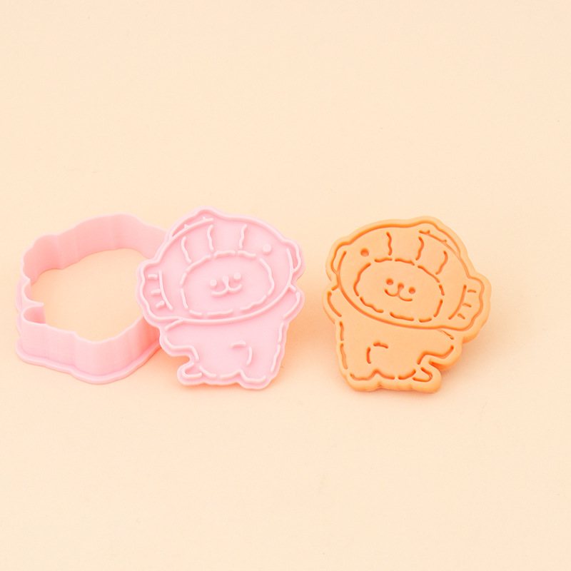 Molde para galletas con forma de cachorro y dibujo de línea, con patrón de dibujos animados en 3D, herramienta realista para hacer galletas de mantequilla DIY. image 11