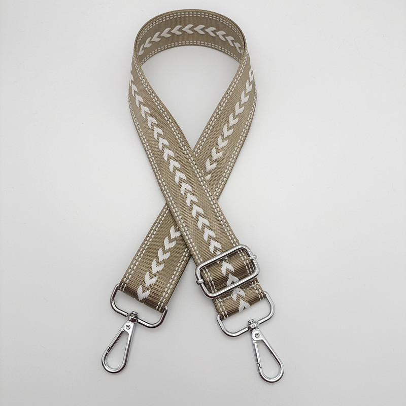 Beige + silver hook