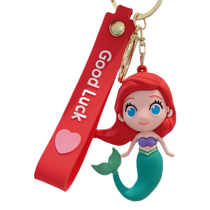 Congelado blanco nieve llavero coche mochila colgante lindo muñeca máquina pequeño regalo al por mayor