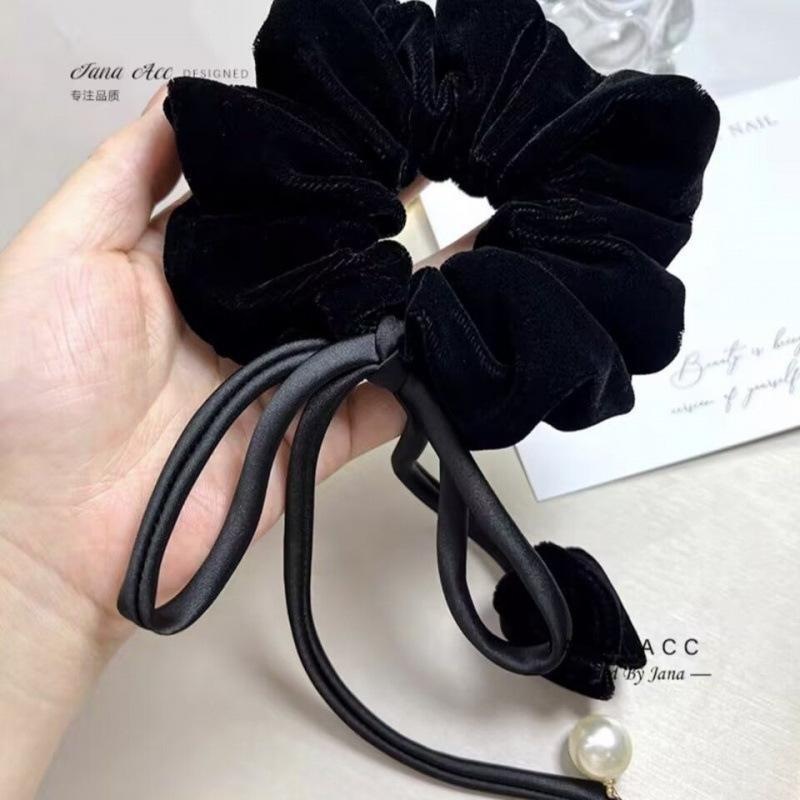 Cinta de tulipán francesa, lazo para el cabello de intestino grueso, sensación de alto nivel, temperamento elegante, cuerda para el cabello, cuerda para el cabello de alta elasticidad, accesorios para el cabello