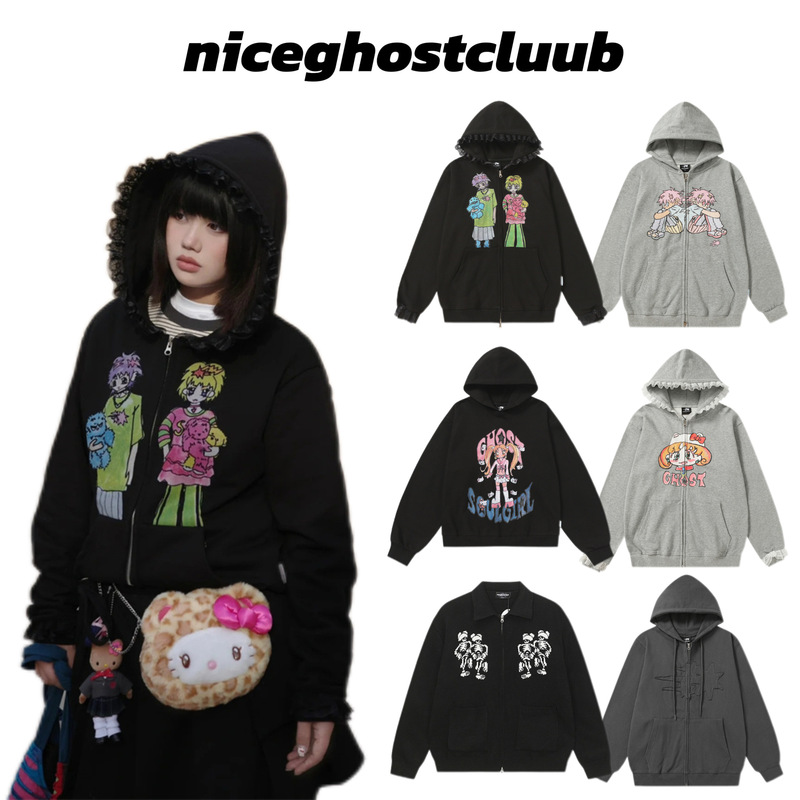 In-Stock Korean Hooded Sweatshirt for Women, Featuring Cartoon Character Yoo Ji-Min, Same Style as Autumn/Winter Ngc Jacket In-Stock Korean Hooded Sweatshirt for Women, Featuring Cartoon Character Yoo Ji-Min, Same Style as Autumn/Winter Ngc Jacket