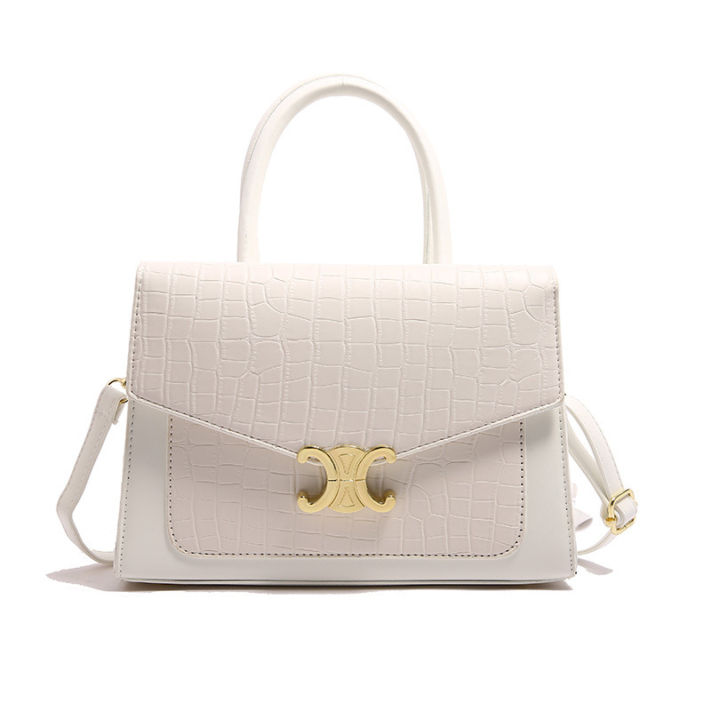 Patrón de piedra pequeño bolso cuadrado comercio exterior transfronterizo viajero todo fósforo bolso retro bolso femenino 2024 nueva moda patrón de cocodrilo femenino