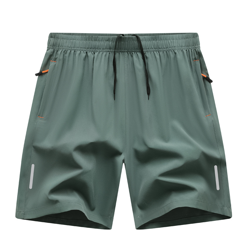 European Size Amazon Cross-Border Wholesale Aliexpress Casual Reflective Stripe Zipper Pocket Running Summer Straight Shorts