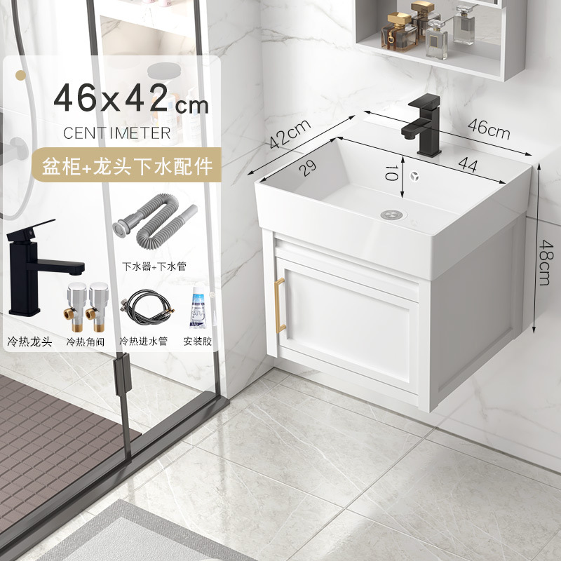 46x42cm gabinete de lavabo + accesorios de grifo