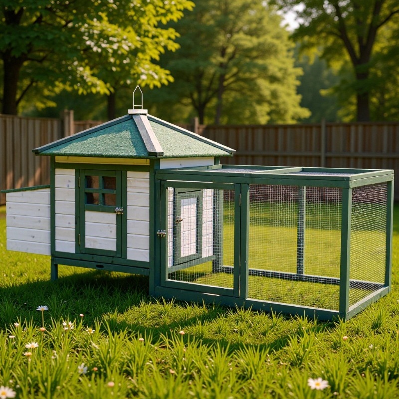 定制加工兔笼室内家用宠物兔房子豪华木质兔子窝带抽屉