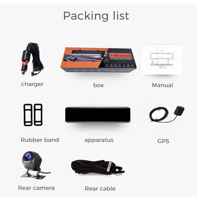Driving recorder and rear double recording rearview