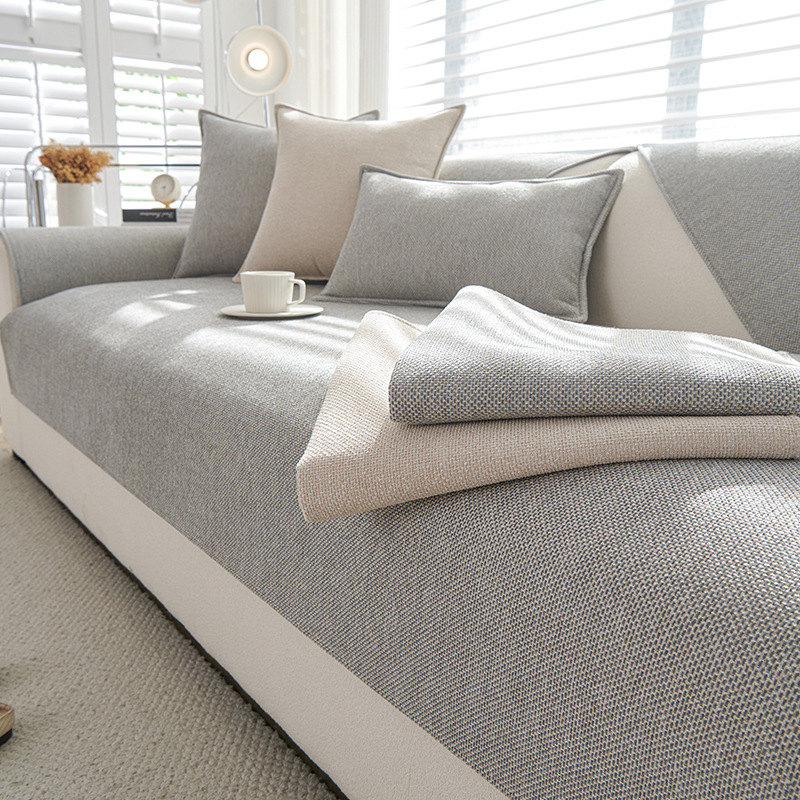 Japanese-Style High-End Sofa Cushion, Universal for All Seasons, 2025 New One-Piece Straight Non-Slip Cushion Sofa Cover Cloth