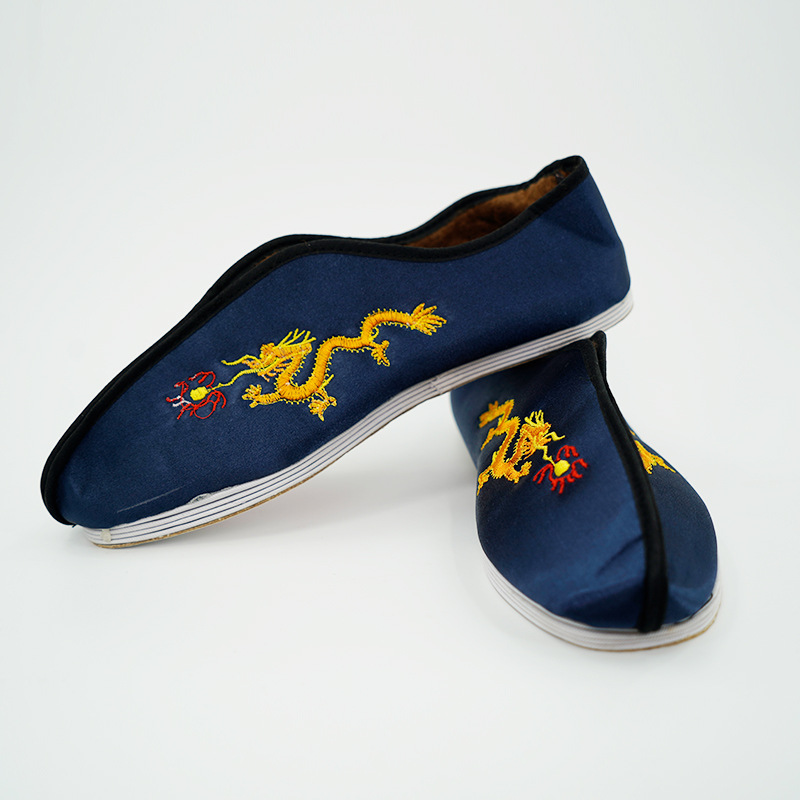 男女士老北京布鞋长彪纸花殡葬用品寿衣配件寿鞋老人冲喜厂家直销|ms