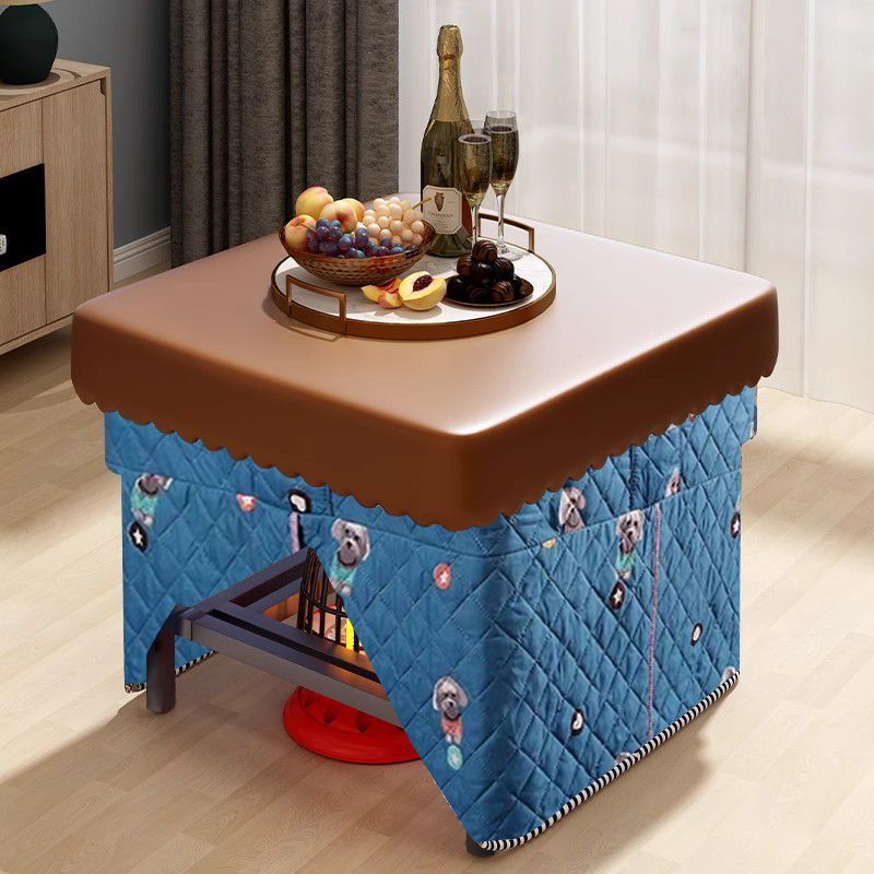 New Style Household Heating Table for Rental Housing, Simple Dining Small Square Table, Foldable Winter Heating Table