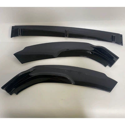Suitable for Audi A4L with Front Spoiler Installation for 2020, 2021, 2022, 2023, 2024 Models A4 S4 B9, with Front Lip and Front Spoiler (Spoiler) - 20-24-models-a4l-s4-equipped-with-a-set-of-front-shovel-bright-black