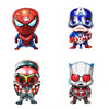 Cartoon heroes, balloon, decorations, Captain America, Spiderman