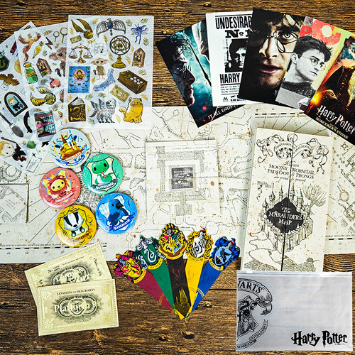 Genuine Harry Potter Retro Book Soft Cover A5 Loose-leaf Notepad Diary Magic Book Notebook