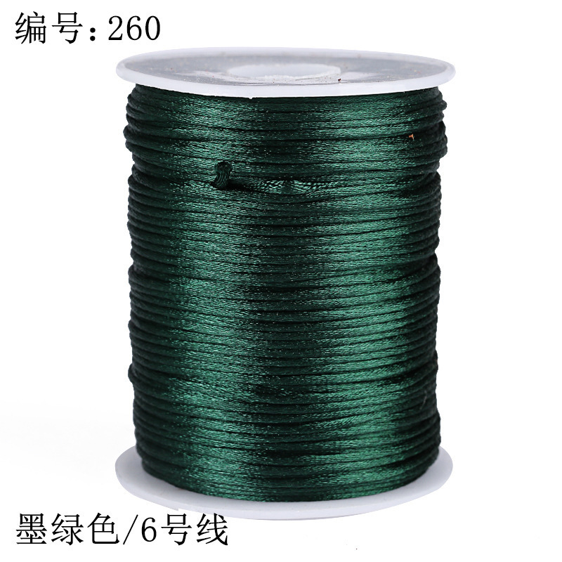 中国結びロープ 6 号 2 ミリメートル韓国糸赤いロープペンダント編組ハンドロープジュエリーアクセサリー材料卸売|undefined