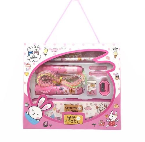 New Stationery Set Gift Box Kindergarten Gift Cute Creative Children's Combination Stationery Primary School Student Prizes Wholesale