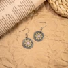 Round earrings