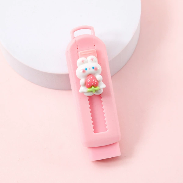Full body strawberry bunny [push-pull rubber]