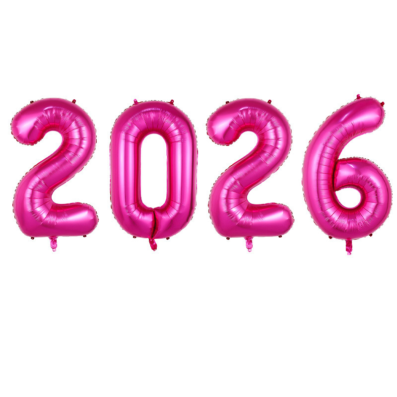 クロスボーダー新 2026 ナンバー 16/32/ 40inch ナンバーアルミフィルムバルーンセット馬年大晦日新年お祝い衣装|undefined