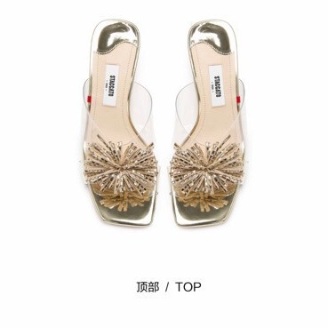 (Not the Original In-Stock Item) Brilliant Starlight Cat Heel French Square Toe Women's Sandals 2026 Summer Floral Niche Sandals (Not the Original In-Stock Item) Brilliant Starlight Cat Heel French Square Toe Women's Sandals 2026 Summer Floral Niche Sandals