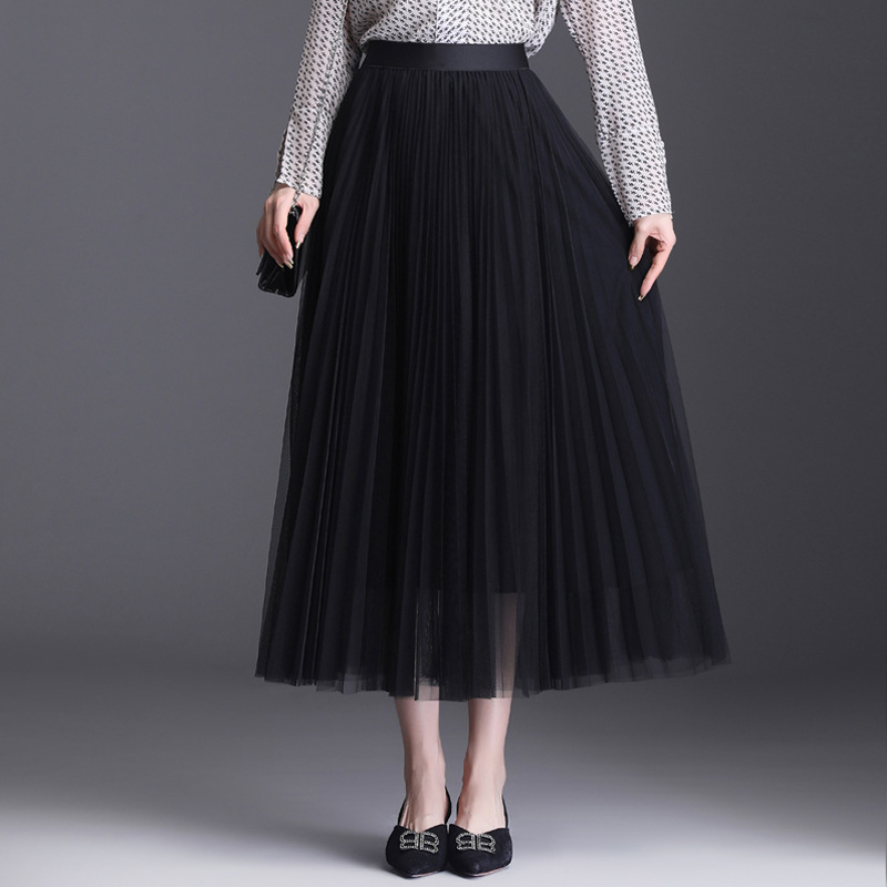 Autumn elastic fashionable long skirt