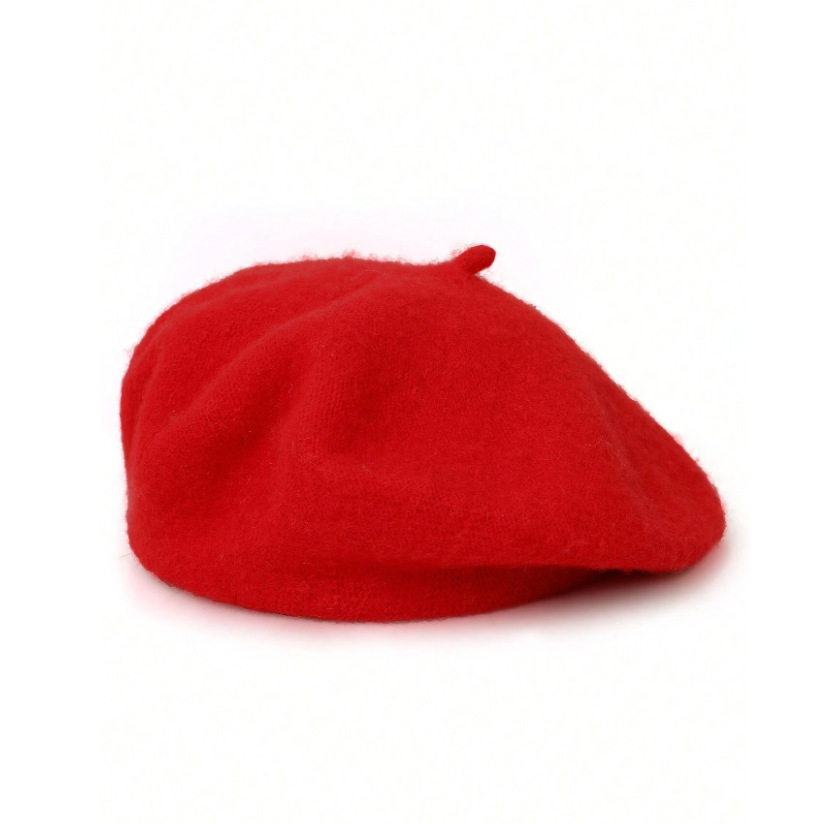 Cross-Border Women Wool Beret Vintage British Woolen Knitted Painter Adult Autumn Winter Warm Hat_voghion.com
