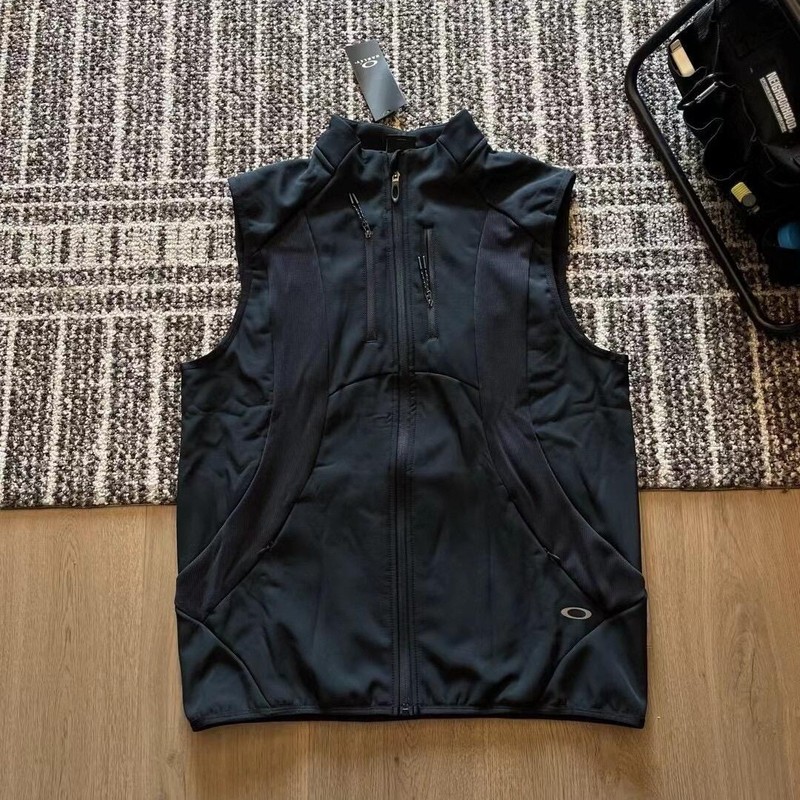 原厂高品质OAKL@欧克 ARC VEST涤纶机能户外弯刀拼接口袋立领马甲|undefined