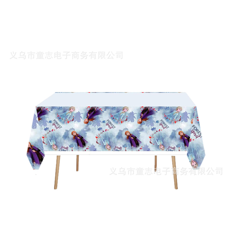 厂家直销新款现货儿童卡通生日派对装扮一次性长方形卡通桌布宴会|undefined