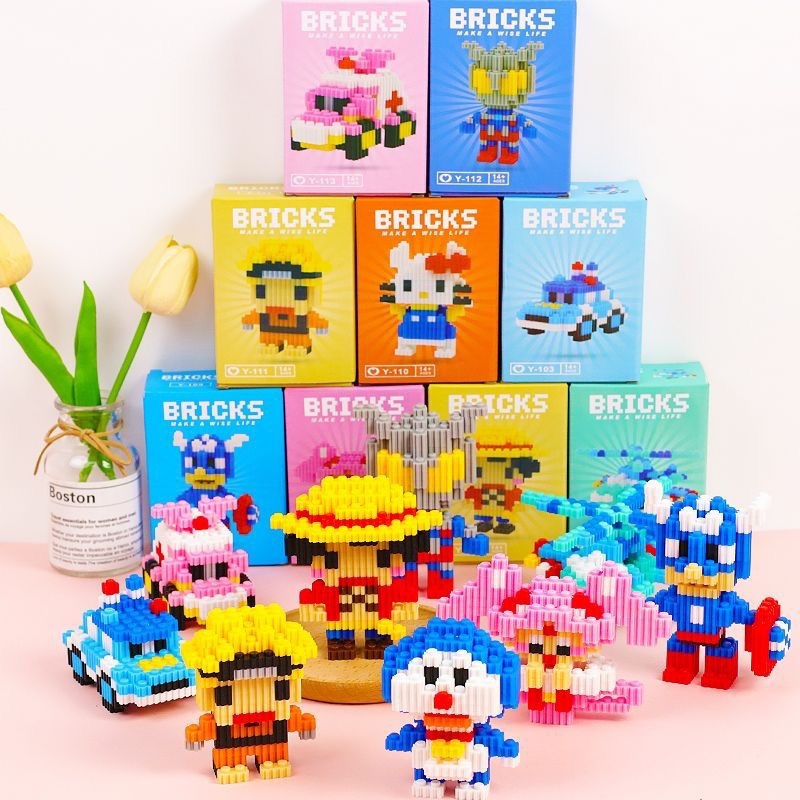 レゴマイクロ粒子ビルディングブロック、漫画の人形、子供用教育組み立て玩具、人気のインターネットセレブ商品、卸売と互換性があります。|undefined