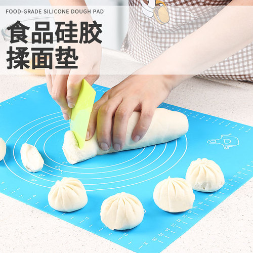 Food-grade silicone dough mat 30*40 cm, home use rolling mat and kneading mat, kitchen with scale baking non-stick mat