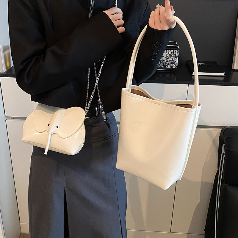 2025新款休闲水桶时尚百搭可爱大象子母链条小包潮流小众单肩女包|undefined
