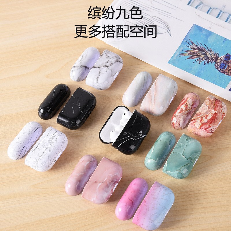 Marble-Patterned Water-Sticker Earphone Case Suitable for AirPods Pro3 Trendy AirPods 3 Protective Case 1/2 Generation Marble-Patterned Water-Sticker Earphone Case Suitable for AirPods Pro3 Trendy AirPods 3 Protective Case 1/2 Generation