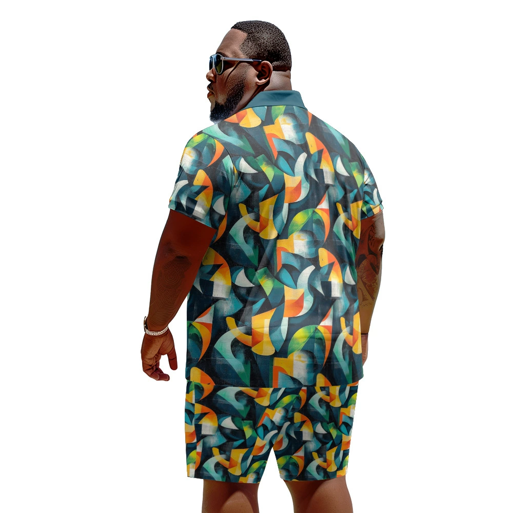 Summer universal polo, design set, European style, oversize, plus size