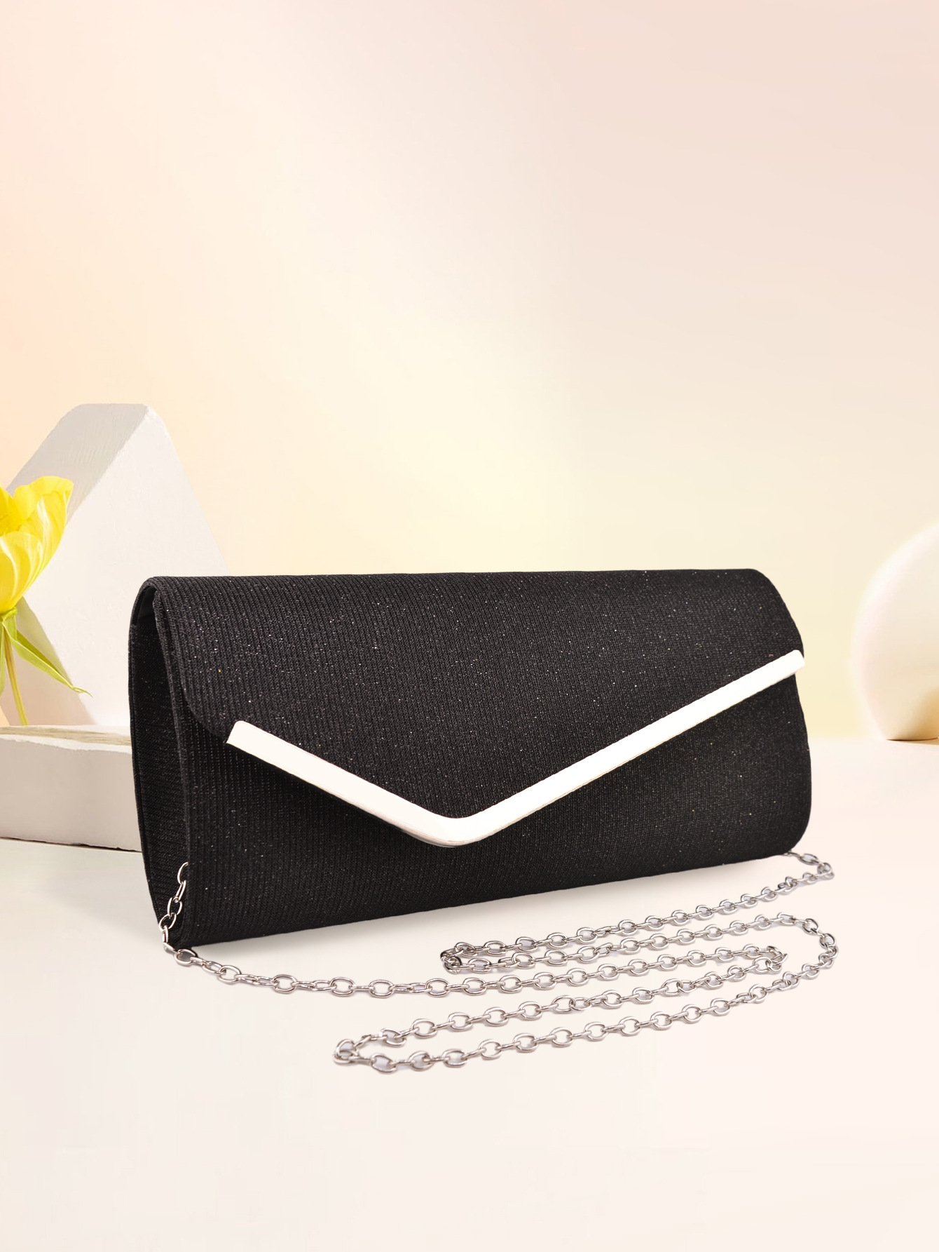 Especial para Amazon e-commerce colorido brillo nuevo bolso de noche de las mujeres Shantou triple bolsa de noche bolsa bolso cartera