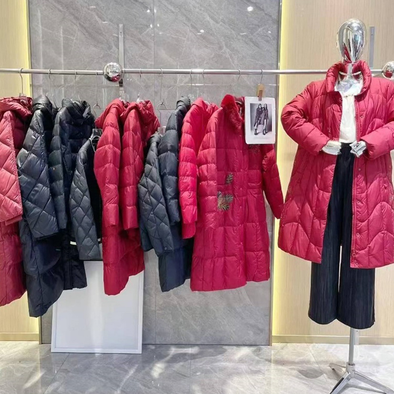 宝25冬款莱国际90‬白鸭绒保暖加厚羽绒服直播实体撤柜品牌折扣货