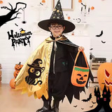 (Трансграничная торговля), детский плащ, шапка, комплект, xэллоуин