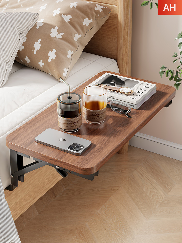 Bedside Storage Rack for Rental House, Small Apartment Organizer, Bedside Folding Bracket, Storage Rack, Bedside Table Replacement