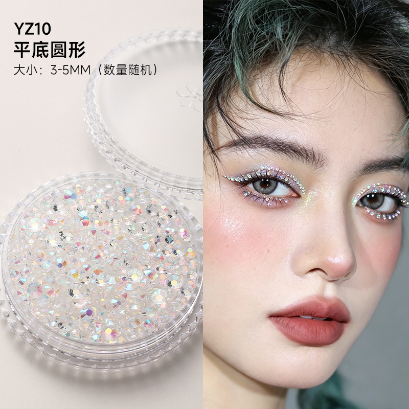 Decoraciones faciales maquillaje de ojos de novia maquillaje de escenario para niños pegatinas especiales cara lentejuelas lágrima diamante mariposa perla al por mayor