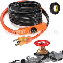 水管熱帶 加熱電纜冬季戶外水軟管防凍保護,寒冷天氣恆溫器熱軌跡