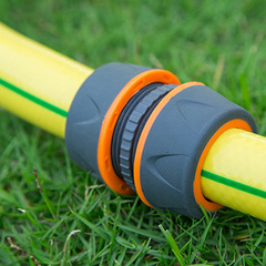 Plastic 6-point car wash hose repair connector Cross-border Amazon garden hose 3/4 inch extension quick connector