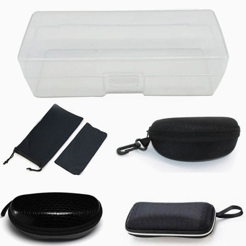 Wetroom Mirror White Card Box Oxford Cloth Zipper Eyeglass Case Hook Anti-Pressure Sunglasses Case Eyeglass Cloth Bag Portable