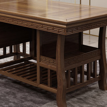 茶桌椅組合功夫泡茶台簡約辦公室茶幾新中式實木茶具套裝桌子一體