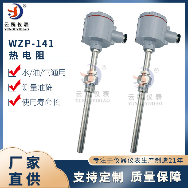 WZP-341隔爆型铂热电阻 ExdIIBT4温度传感器ExdIICT6防爆热电阻