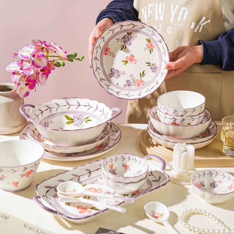 Scandinavian Style Ceramic Plate, Household Fashionable Rice Bowl, Dinner Plate, High-End Tableware, Dish Set, Deep Plate Scandinavian Style Ceramic Plate, Household Fashionable Rice Bowl, Dinner Plate, High-End Tableware, Dish Set, Deep Plate