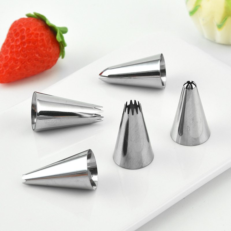 Factory Small Number Cake Baking 55-Piece Set Icing Tips Set Stainless Steel Boxed Cream Cookies Decorating Tips