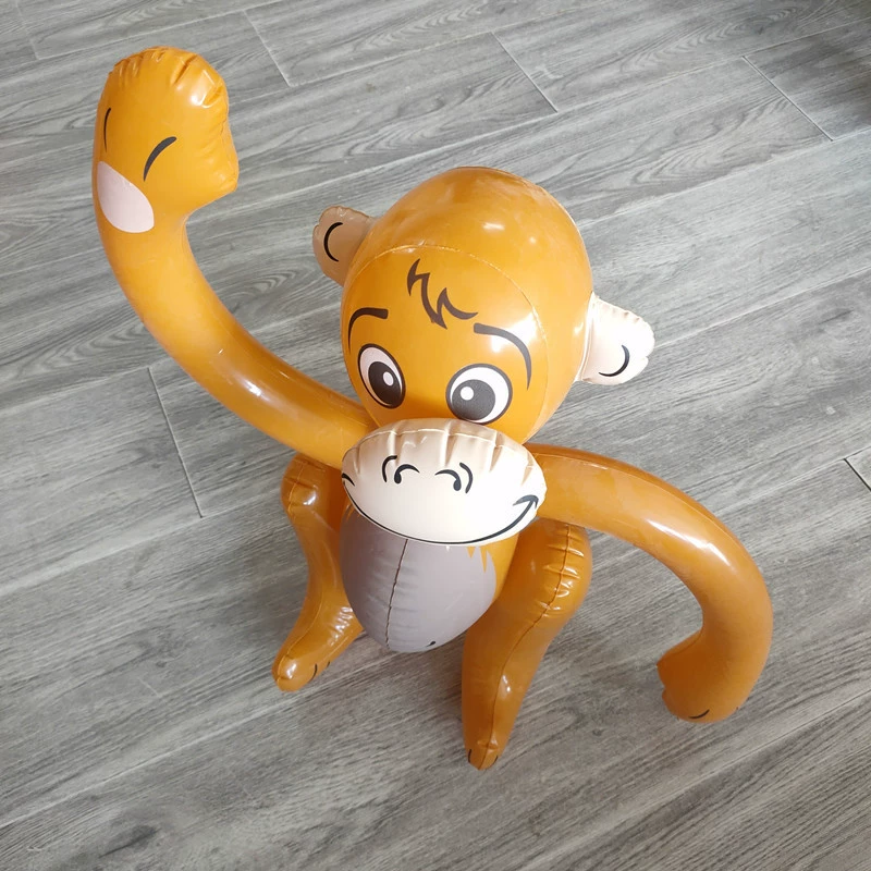 Надувная мультяшная игрушка из ПВХ, обезьянка