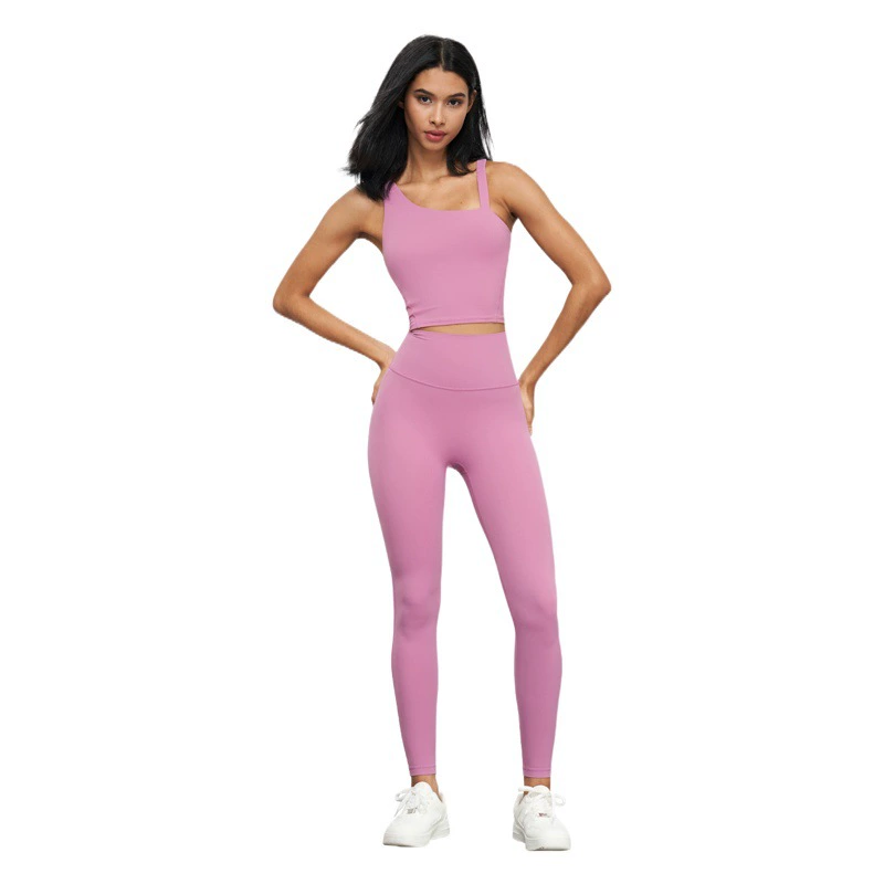 NUF Лайкра телесные штаны для йоги с высокой талией, подтягивающие бедра, штаны для йоги без неловких линий, бесшовные спортивные штаны для фитнеса для женщин